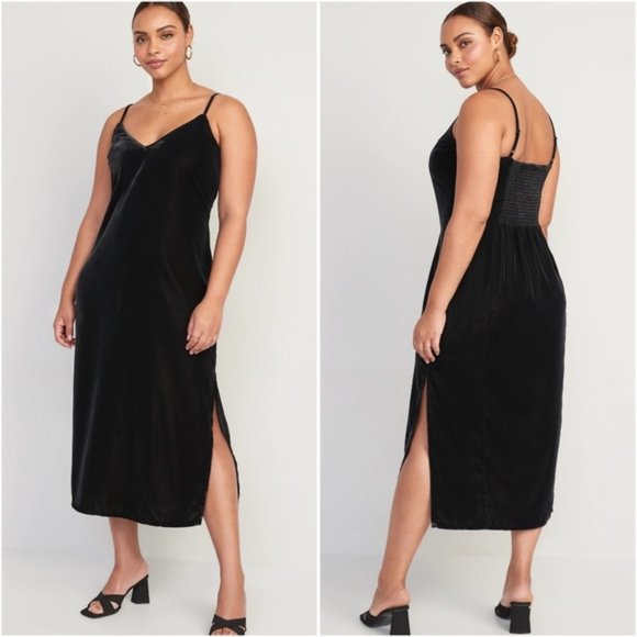 Old Navy  velvet midi dress - Picture 1 of 7
